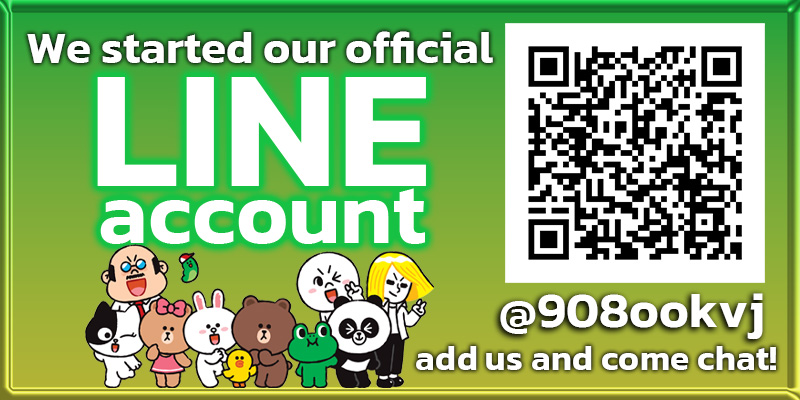 We started our official LINE account